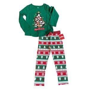 Holiday Time Toddler Christmas Printed Leggings and Tee Size 3T NWT